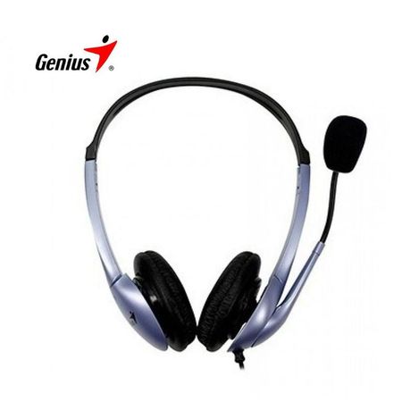 Audifonos Genius Con Micrófono Blue HS-04S Volp Chatting para PC