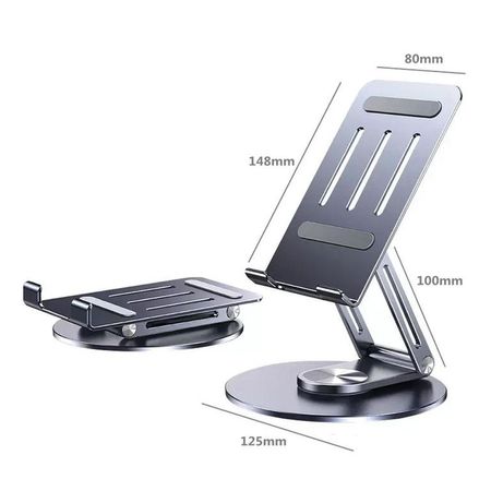 Soporte para celular Corporativos for business aluminio giro 360° hs211 Dark Grey -Tablet