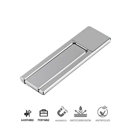 Soporte Holder de Celular P/Laptop Corporativos  Aluminio HS608 SILVER
