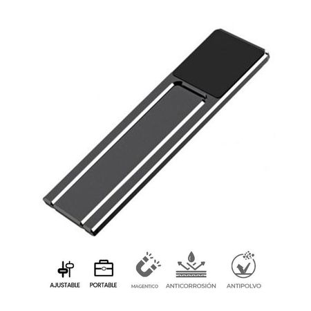 Soporte Holder de Celular PLaptop Corporativos Aluminio HS608 GREY