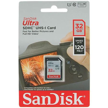 Memoria SD Sandisk Ultra SDXC 32gb UHS-I Clase-10 U1 120mbs