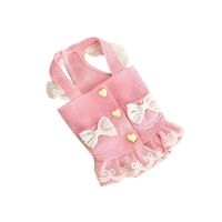 Ropa Para Perros Vestido Lazos Rosado - Talla XL