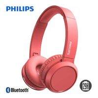 Audífonos Philips TAH4205 Bluetooth C/Micro 29 Hrs Rojo