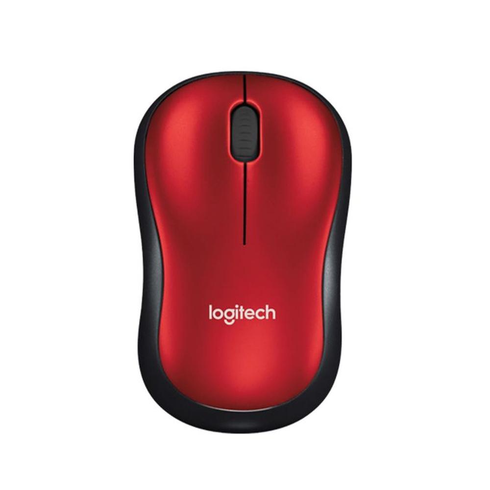 Mouse Logitech Optico M185 Rojo