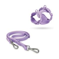 Correa y Pechera Ajustable Para Perros Lila - Talla M