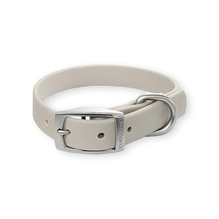 Collar Para Perros PVC Impermeable Gris - Talla M