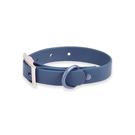 Collar Para Perros PVC Impermeable Azul Oscuro - Talla M