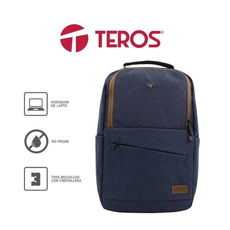 Mochila Teros TE-ACS9022 para Laptop Hasta 15.6 Azul