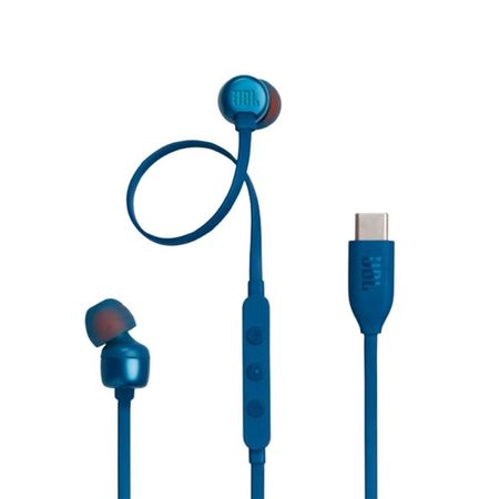 Audifonos JBL Tune 310c Pure Bass Conectividad Usb-C Con Micro Azul
