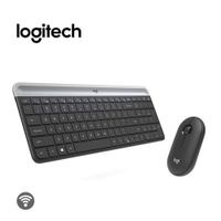 Kit Teclado Y Mouse Inalámbricos Logitech MK470 Slim Combo Negro