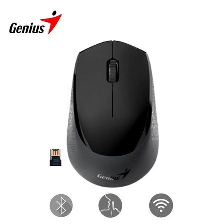Mouse silencioso Genius NX-8000S Bluetooth receptor USB 24GHz Negro