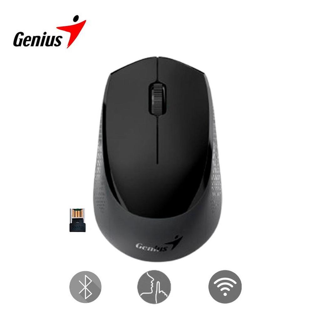 Mouse silencioso Genius NX-8000S Bluetooth receptor USB 24GHz Negro