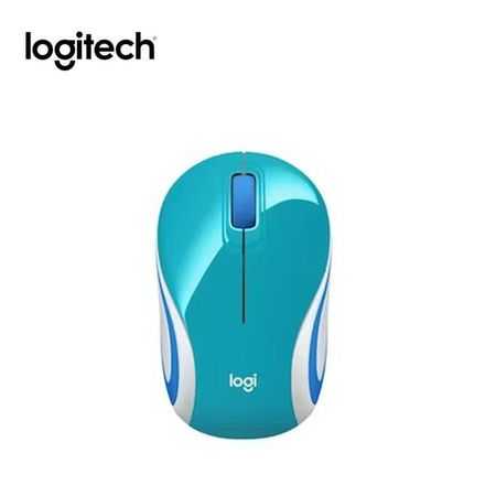 Mouse Logitech M187 Mini Wireless Refresh Azul Claro