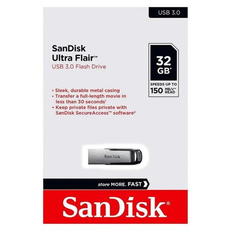 Memoria USB Sandisk Ultra Flair 32GB 3.0 150Mbps