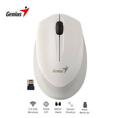 Mouse Inalambrico Genius NX-7009 Blueeye 1200 dpi Blanco Gris