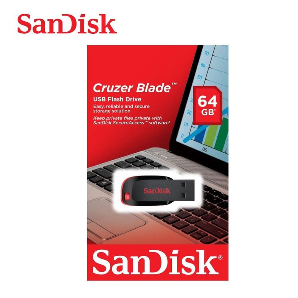 Memoria USB Sandisk Cruzer 64GB CZ50 Negro