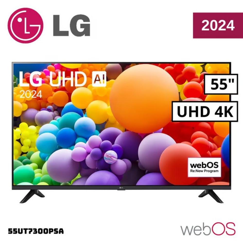 Televisor LG 55  Pulg. LED Smart TV UHD 4K con ThinQ AI 55UT7300PSA