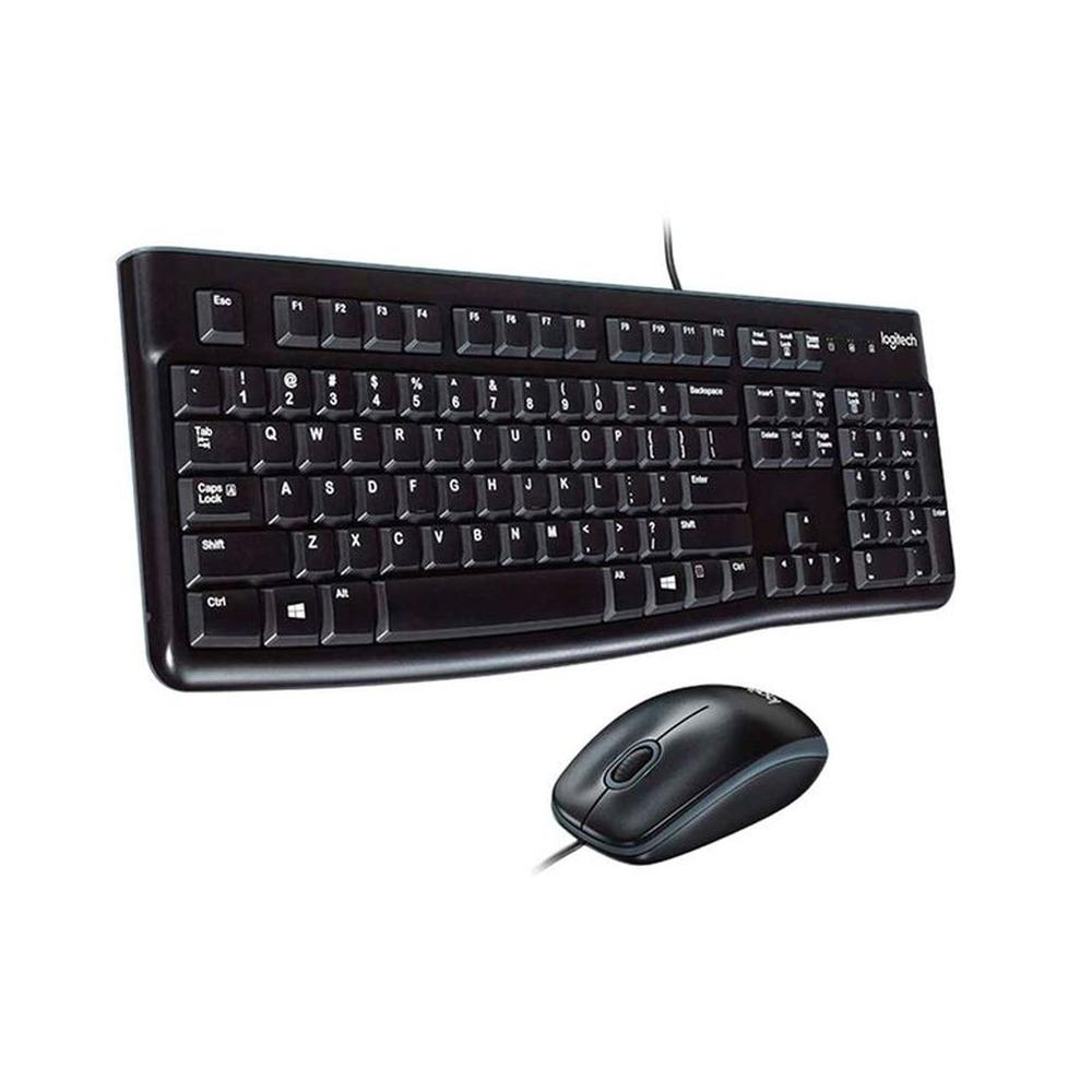 Kit Teclado Y Mouse Logitech Mk120 Alambrico Usb