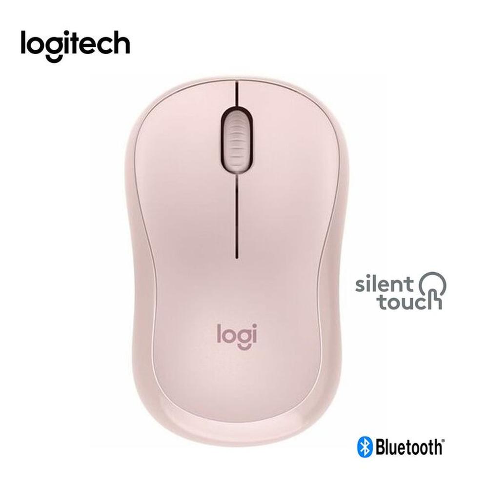 Mouse Inalámbrico Logitech M240 Blueth Silent Touch ambidextro Rosado