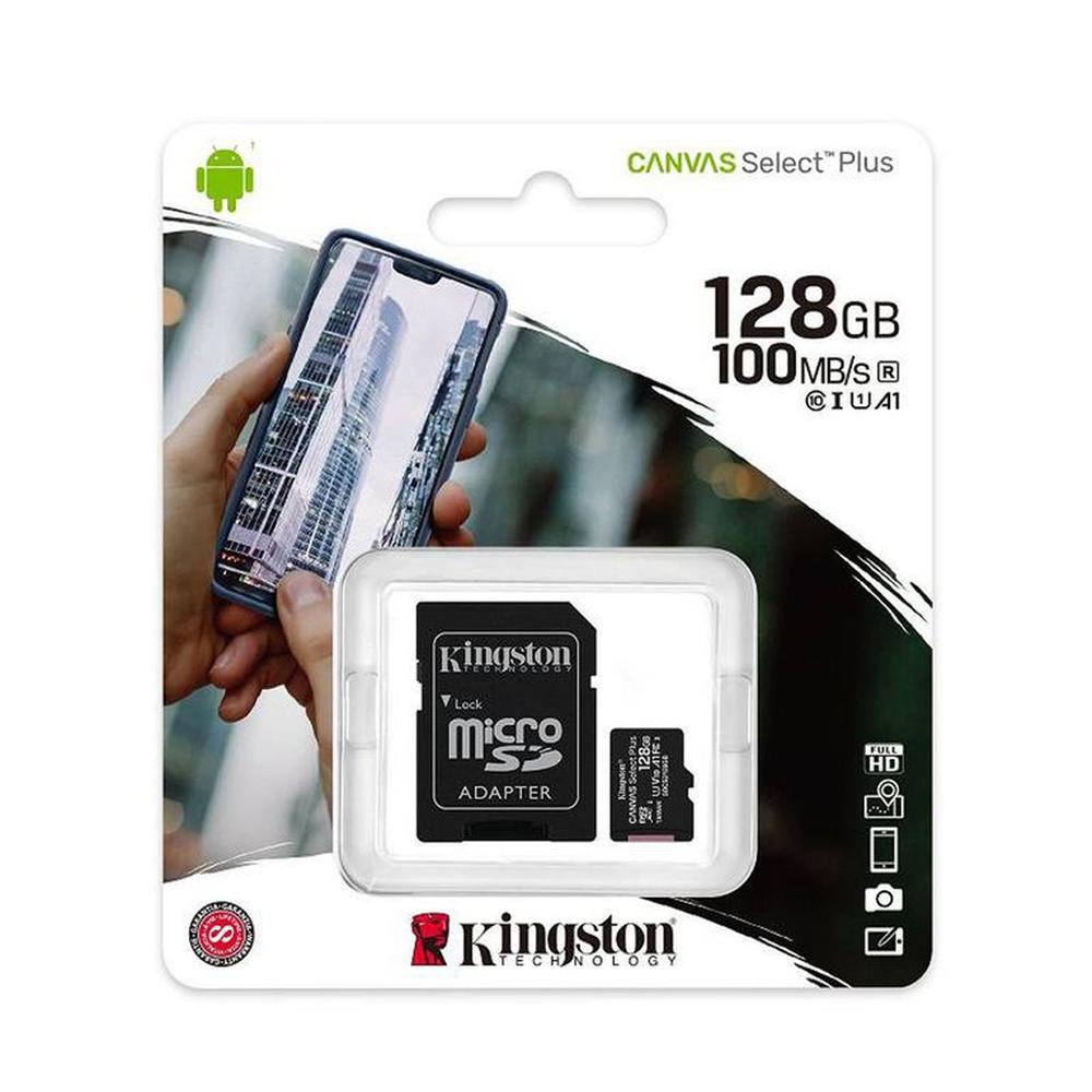 Kingston Memoria Micro SD Canvas 128GB Clase 10 100Mb/S