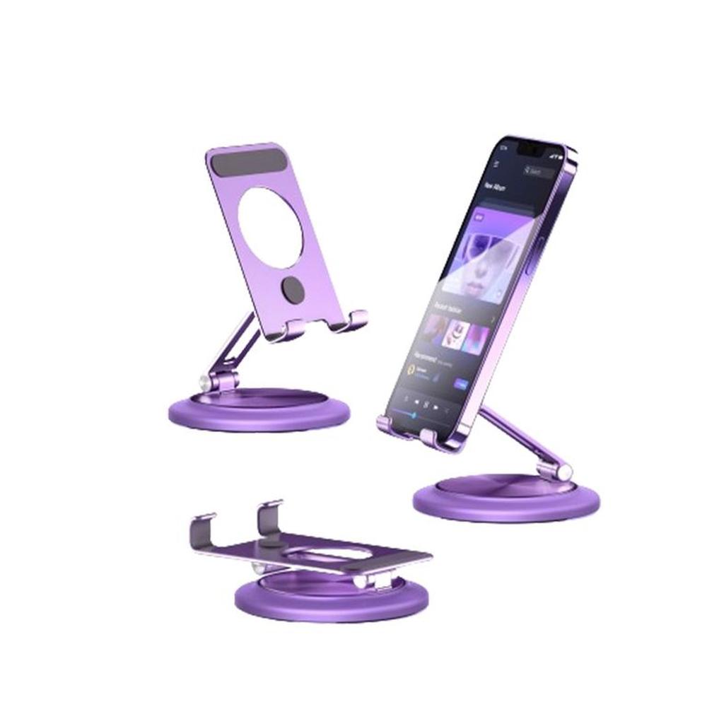 Soporte para celular Corporativos S&T For Business Aluminio Giro 360° JHZ8 Lila-Tablet