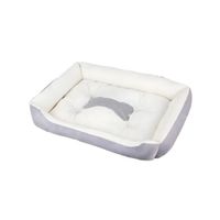 Cama Para Perros Antideslizante y Lavable Gris - Talla L