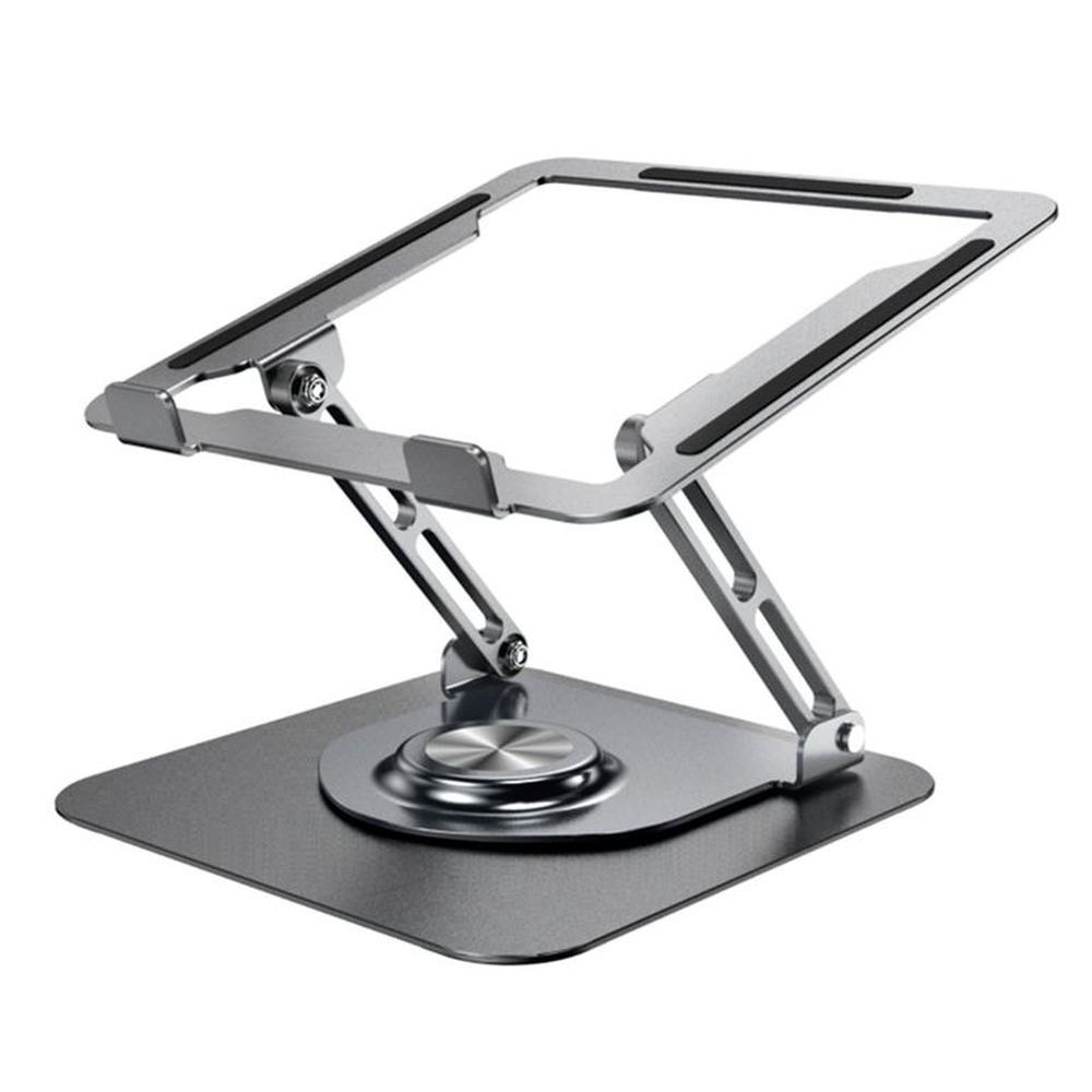 Soporte de aluminio ST p-Laptop Base Giratoria Plegable HF147 DarkGrey