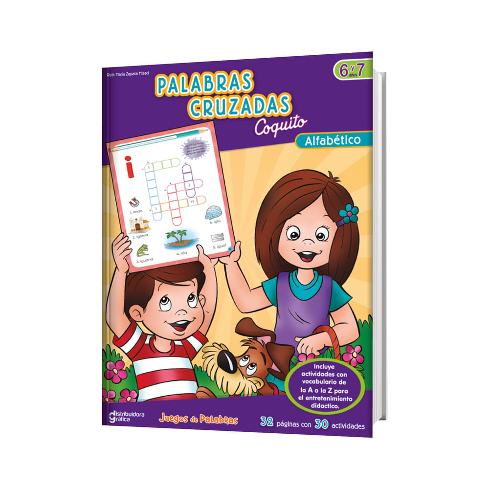 Libro de actividades Palabras cruzadas alfabético COQUITO
