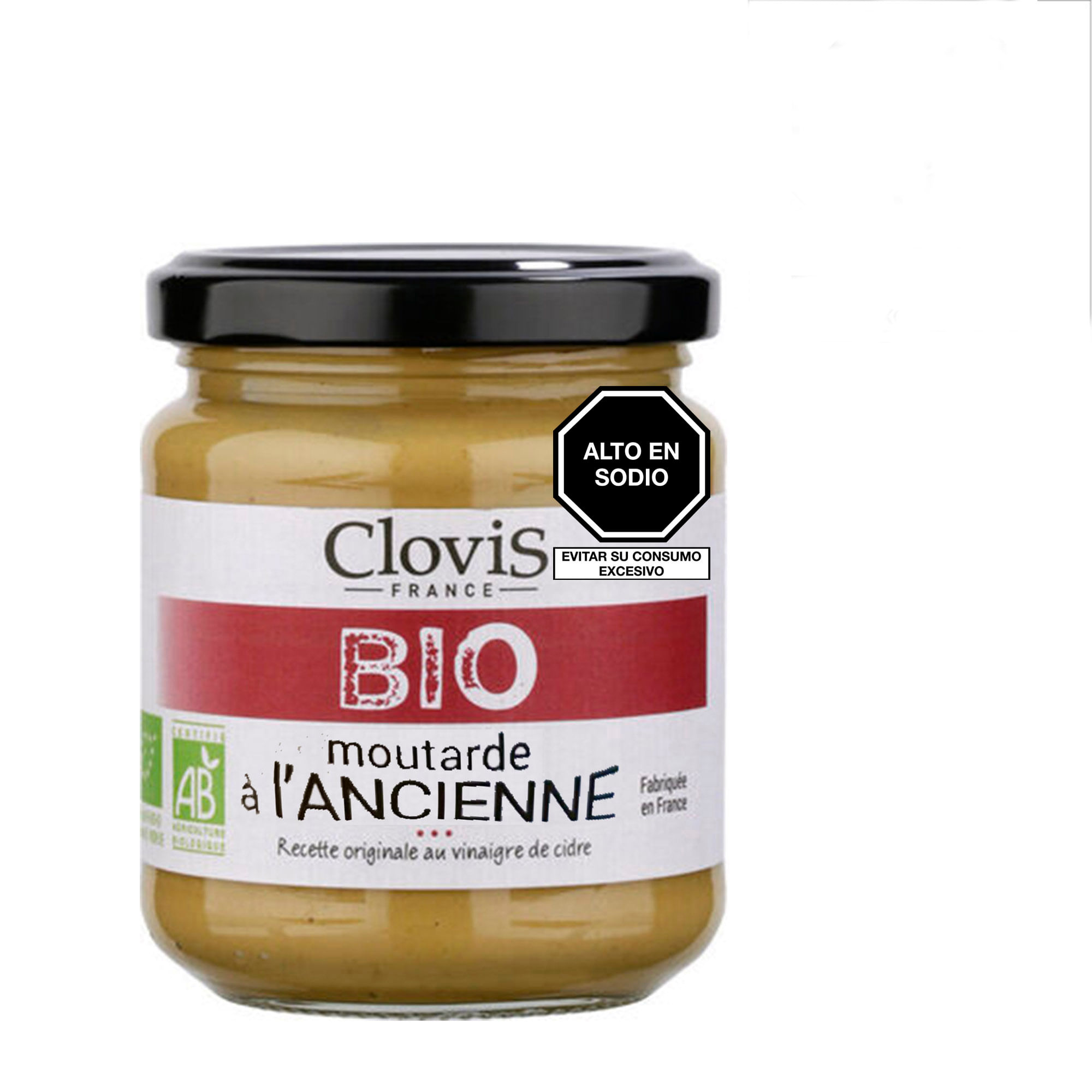 Mostaza a la Antigua CLOVIS Orgánica Frasco 200g