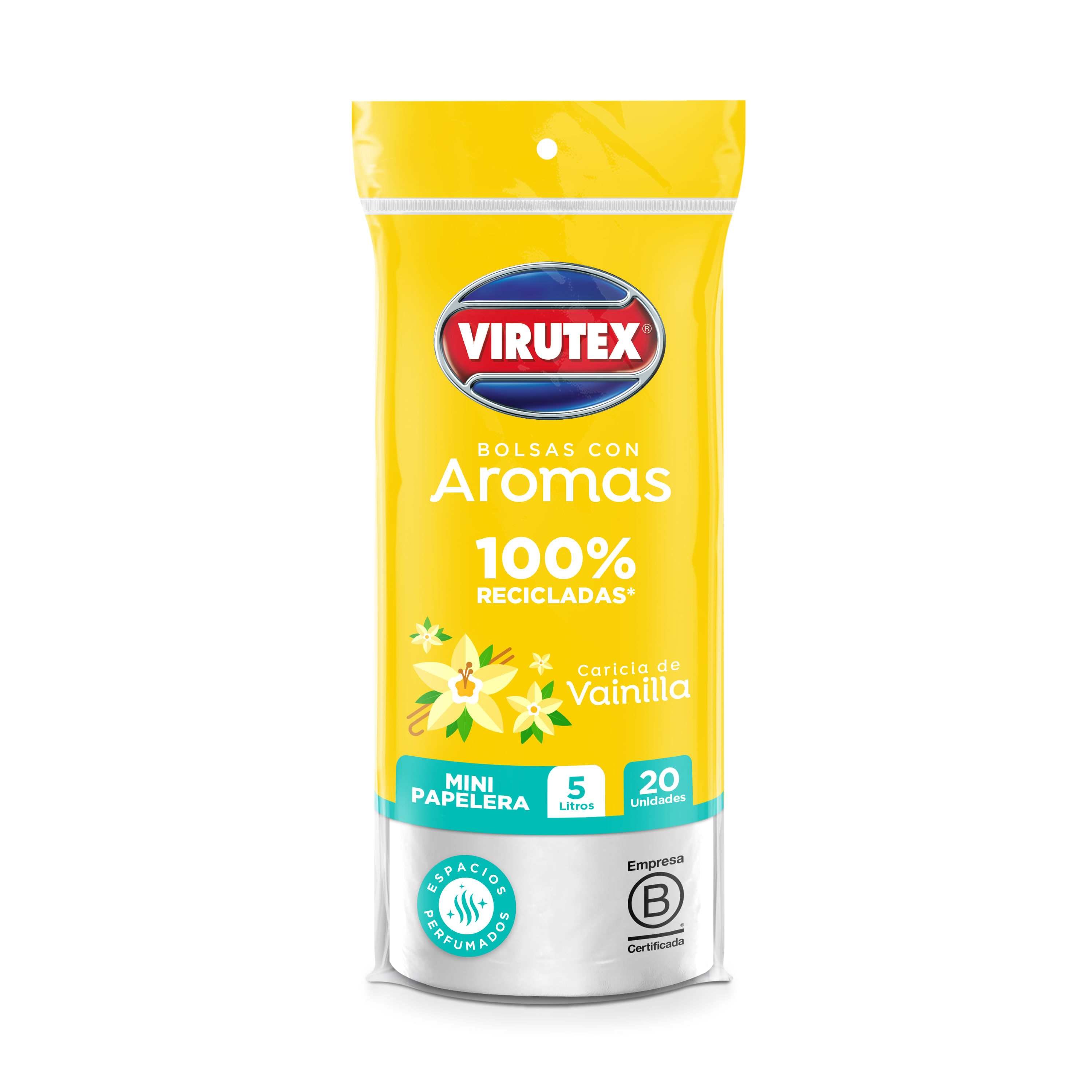 Bolsa para Basura 5L x20un VIRUTEX Esencia Vainilla