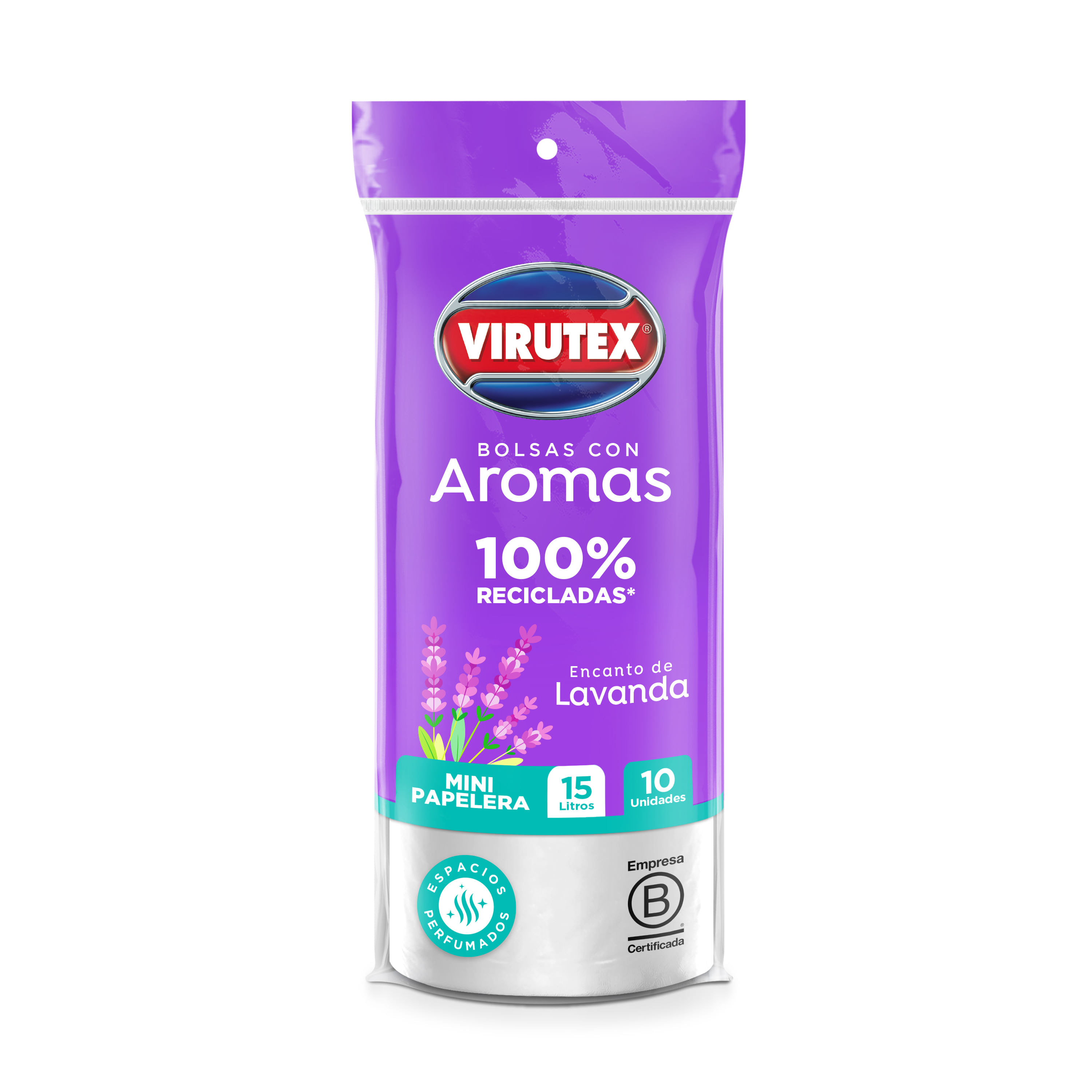 Bolsa para Basura 15L x10un VIRUTEX Esencia Tropical