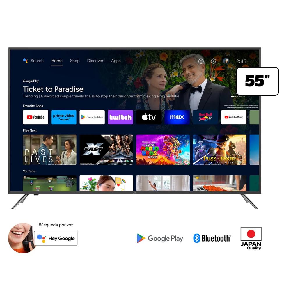 TELEVISOR JVC 55'' LT-55KB607 UHD 4K GOOGLE TV