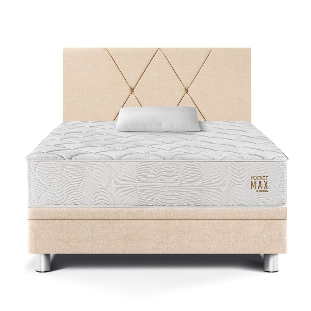 Dormitorio Boxet Paraíso Pocket Max 1.5 Plazas Champagne