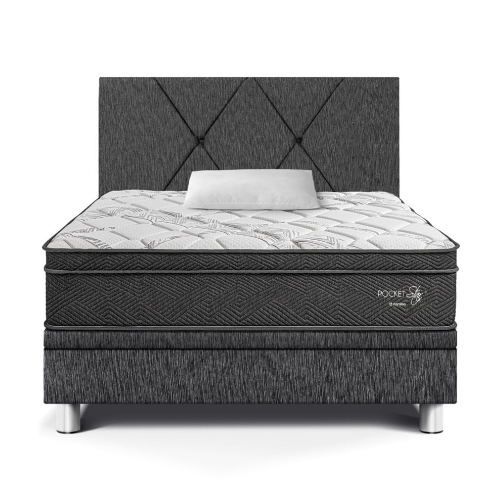 Dormitorio Boxet Paraíso Pocket Star 1.5 Plazas Charcoal