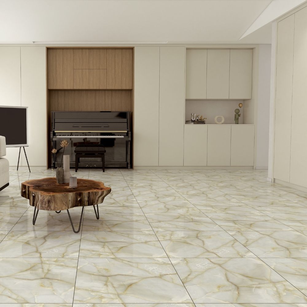Piso Porcelanato Marmolizado Vita Vecchia 60x60cm 1.44m2 Orange