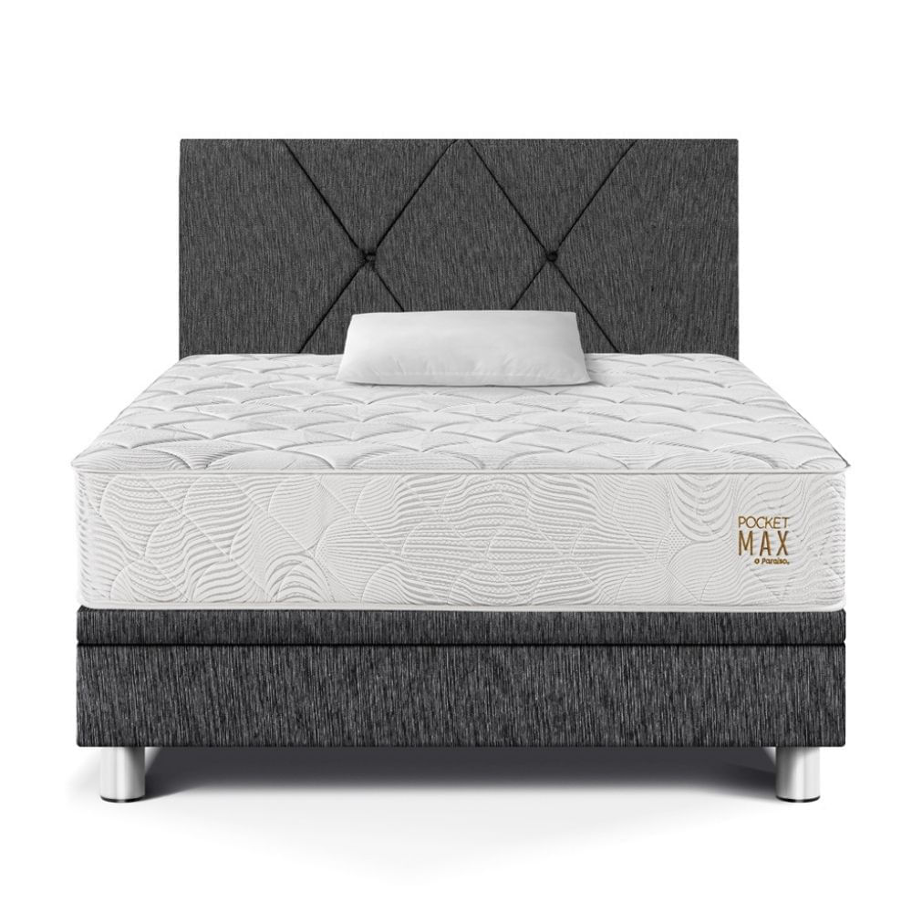 Dormitorio Paraíso Boxet Pocket Max 1.5 Plazas Charcoal
