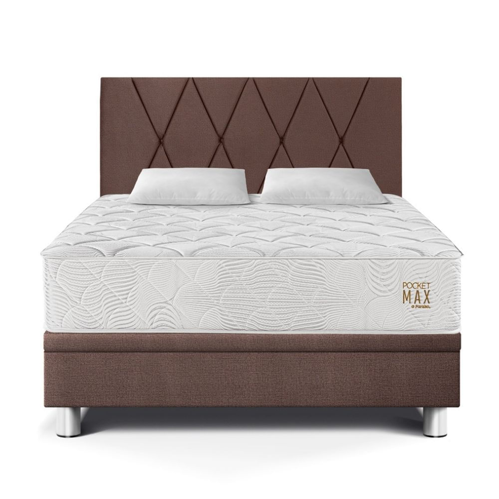Dormitorio Boxet Paraíso Pocket Max Queen Chocolate