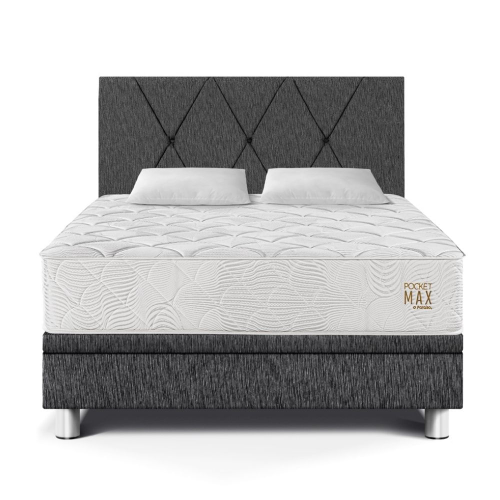 Dormitorio Boxet Paraíso Pocket Max 2 Plazas Charcoal