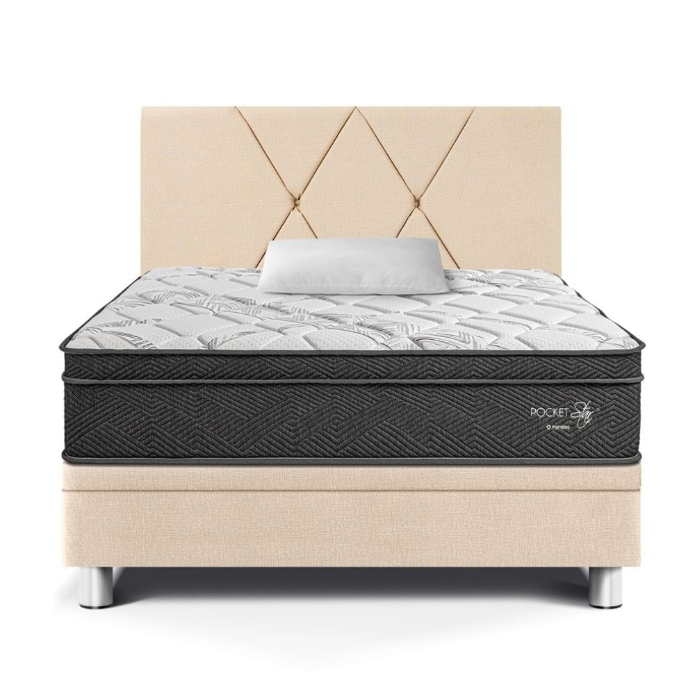 Dormitorio Boxet Paraíso Pocket Star 1.5 Plazas Champagne