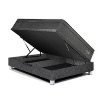 Cama Boxet Paraíso Pocket Star 1.5 Plazas Charcoal