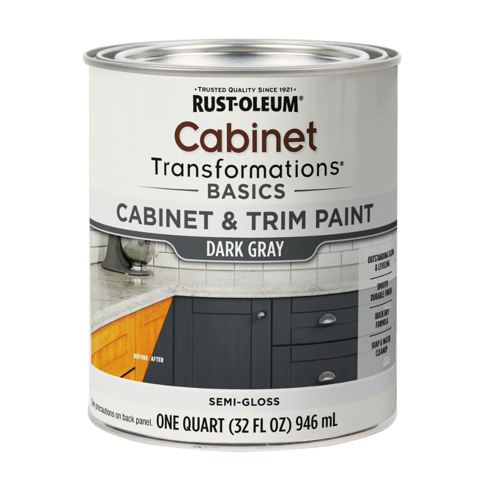 Pintura para muebles Cabinet Gris Claro Semibrillo 946ml Rust Oleum