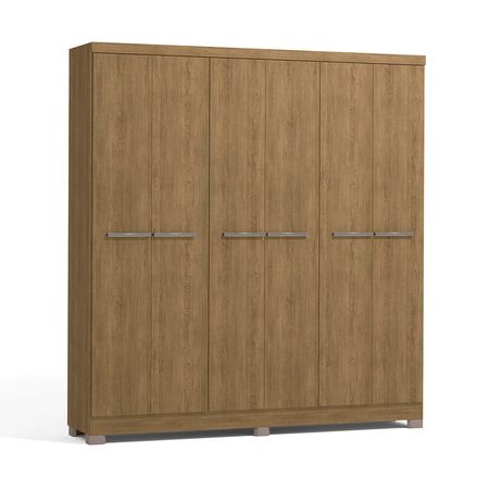 Ropero Oslo 6 Puertas 2 Cajones 4 Repisas MDP Maple Orange