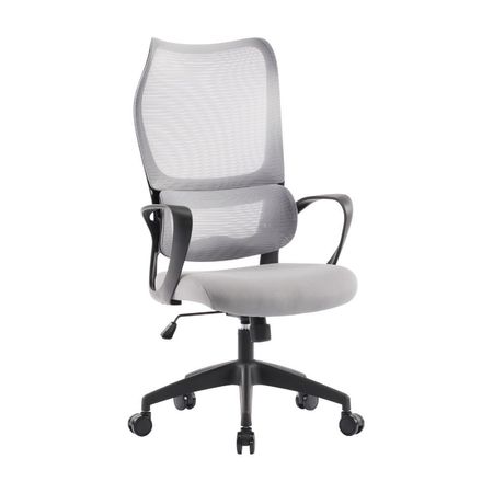 Silla Giratoria Lisboa Nylon/Metal Gris Orange
