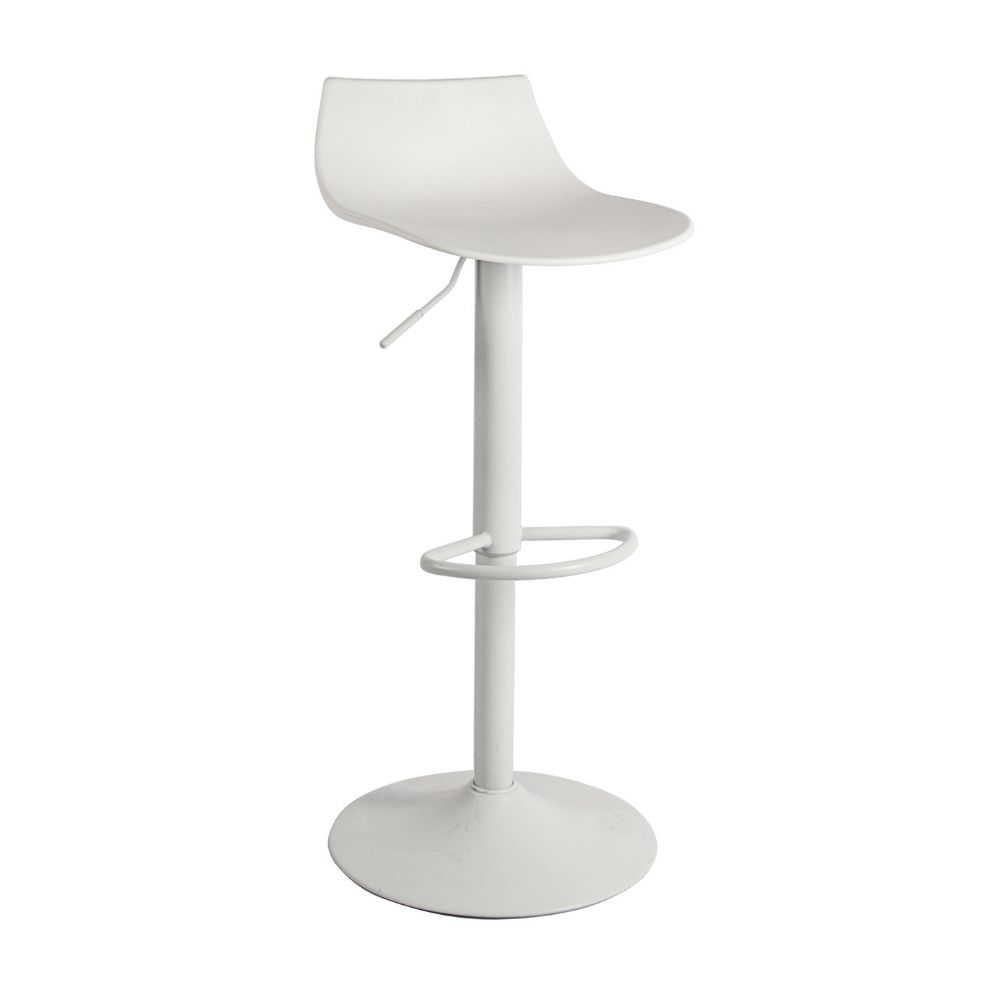 Banco Giratorio para Bar Cairo Polipropileno/Acero Blanco Orange