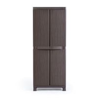 Ropero Plástico Polinplast Roble Grande Marrón