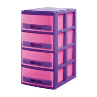 Cómoda Organizadora Polinplast Rosado Morado #4
