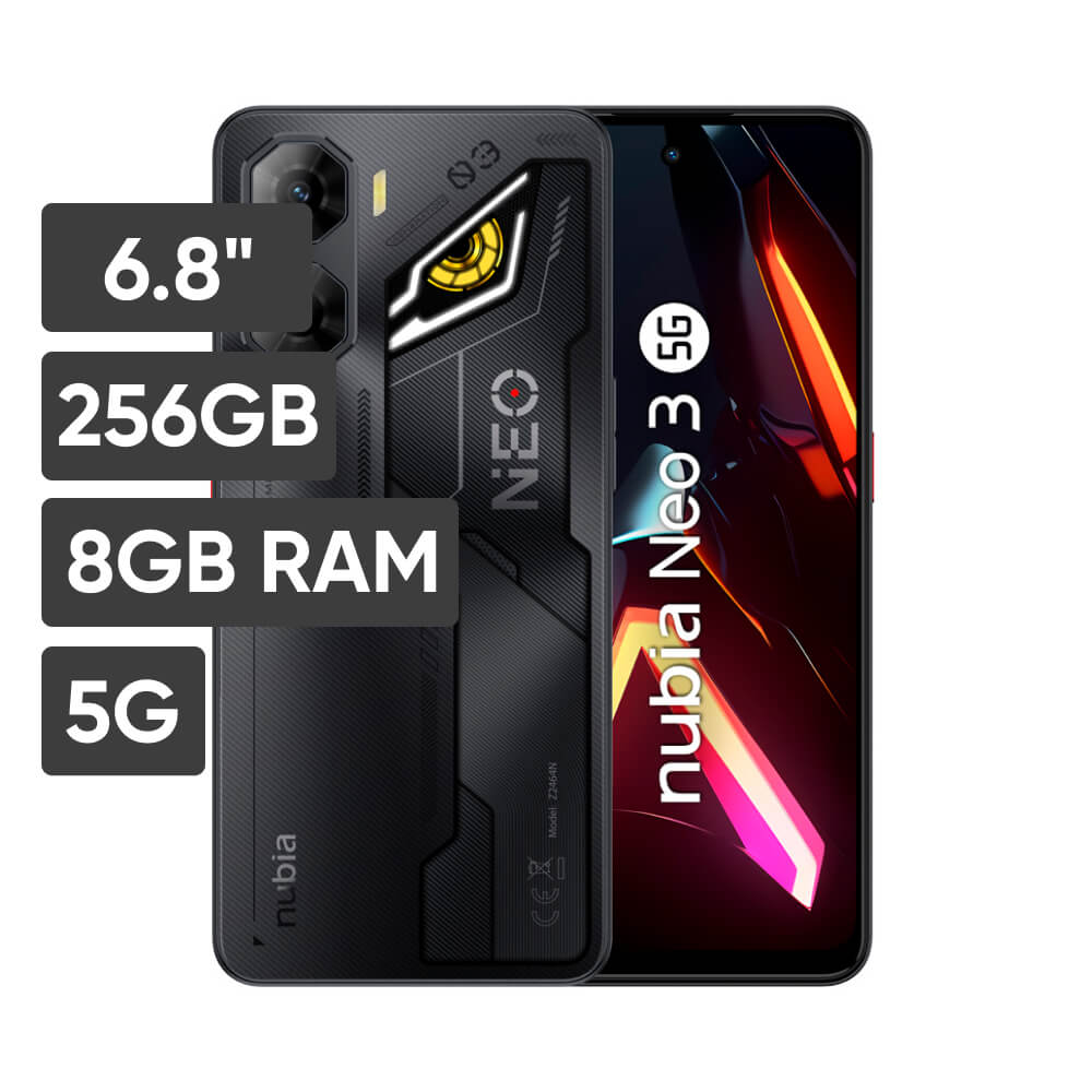 Smartphone ZTE Nubia NEO 3 6.8"" 8GB 256GB 50 MP + 2MP Negro