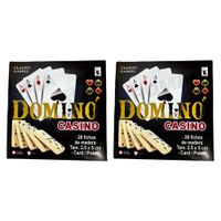 PACK 2 JUEGO DE DOMINÓ Y CASINO - JUEGO DE MESA Y CARTAS