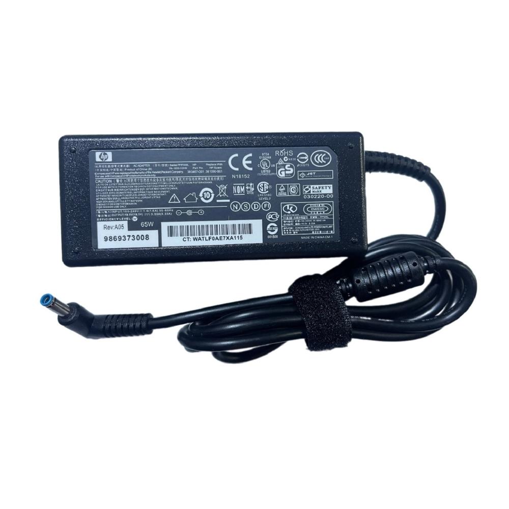 Cargador Para Hp 19.5v 3.33A 65W (4.5*3.0) punta azul