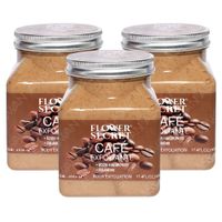 Pack de 3 Exfoliante Corporal de Café 500gr - FLOWER SECRET